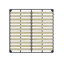 Grand lit plateforme tapissier avec tête de lit en velours de forme spéciale, structure en métal et bois massif, beige / blanc-712596724-712596726