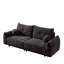 Coussin de siège moelleux et relaxant en laine d'agneau grise Modern 2 - Base stable et rayure - Coussins