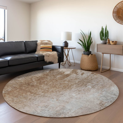 Premium Machine Washable Cerrito AMF562 Mocha Rug