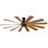 Windflower 12 - Blade LED Windmill Ceiling Fan with Wall Control and Light Kit Included