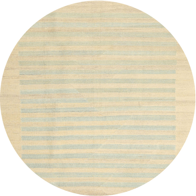 Surface beige contemporaine tapis, Rond 8 pi