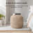 Sfera 17" Brown Upholstered Pouf Ottoman-755483271