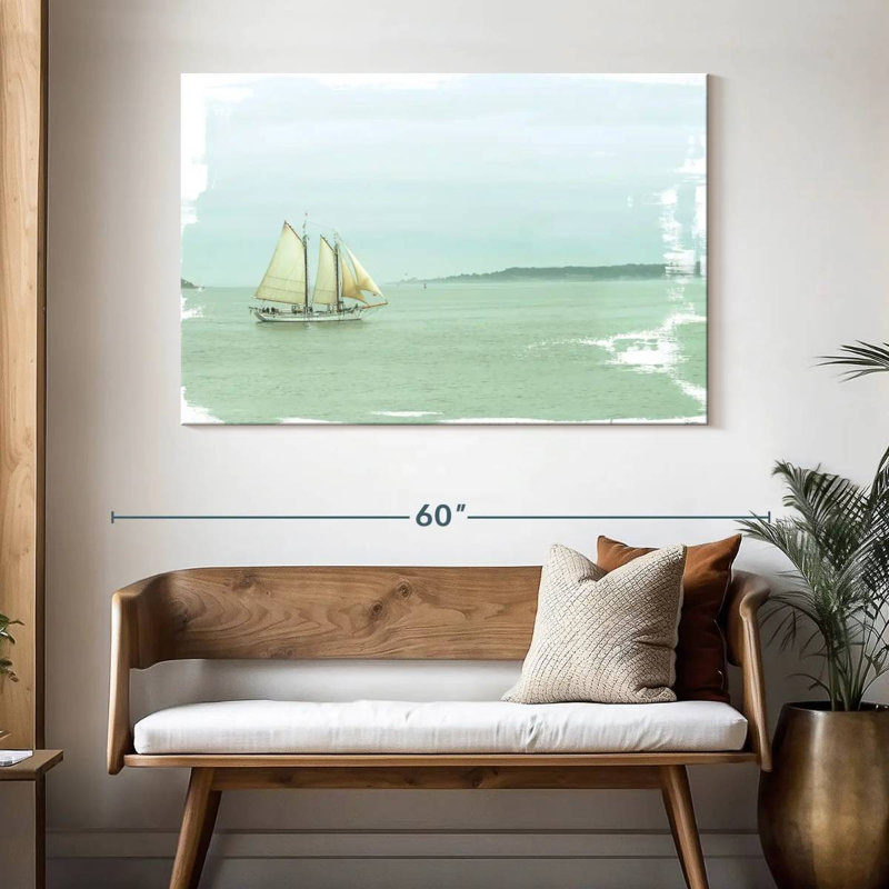 Mehar Sailing On The Bay, 32" H x 48" W
