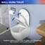 Toilette murale une pièce Rainlex RX-T40W