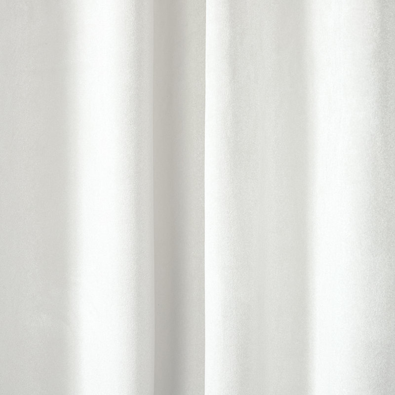 Donna Room Darkening Curtain Pair, Winter White, 27"W x 96"L