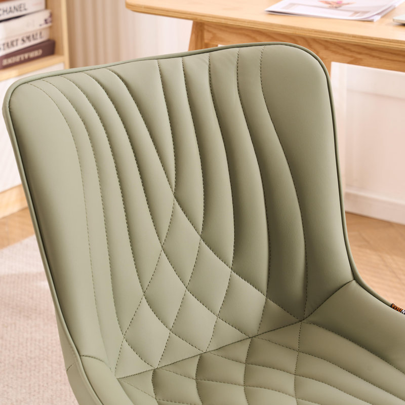 Brionni Upholstered Task Chair Swivel Executive Chair Faux Leather Home Office Chair with Wheels