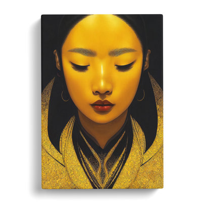 XC1022-60X A Golden Woman No.1 - Wrapped Canvas Graphic Art