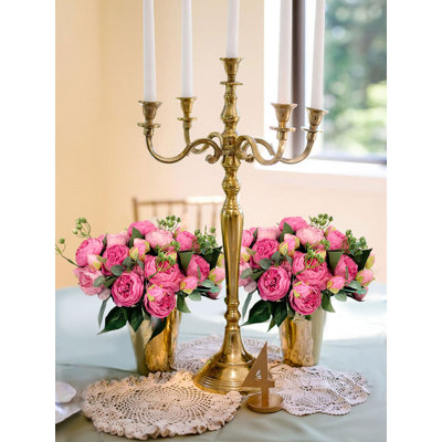Ensemble de 2 pivoines artificielles, bouquet de pivoines artificielles rétro pour la maison, le mariage et la fête.