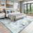 8'X10' Neutral Machine Washable Abstract Modern Area Rugs Brown/Grey-118319127-122611823