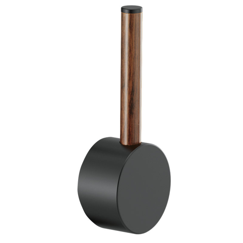 Odin® SmartTouch® Pull-Down Faucet with Square Spout, Matte Black, Wood Lever