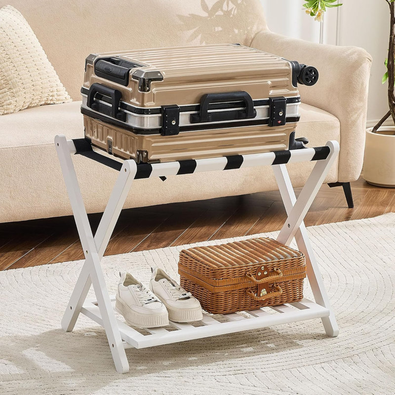 Porte-bagages entièrement assemblé, paquet de 2, Blanc