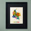 « colombie map », impression encadrée-40185145-22541595