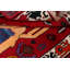Tapis unique en laine noué à la main Shiraz nouvel âge 3 pi 4 po x 5 pi 3 po rouge