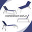 Chaise longue d'extérieur en métal avec table-88989322