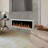 Litedeer Homes Latitude II ZEF48X 48" Smart Electric Fireplace | Ultra-Slim Wall Mounted & Recessed White Frame| HD Multi-Flame, Breathing Logs, App Control-93784672