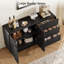 Buffet 55 po avec tablette réglable et 3 tiroirs-1506608988