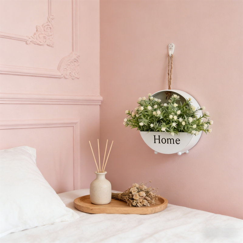 Couronne de linteau artificielle à fleurs séchées