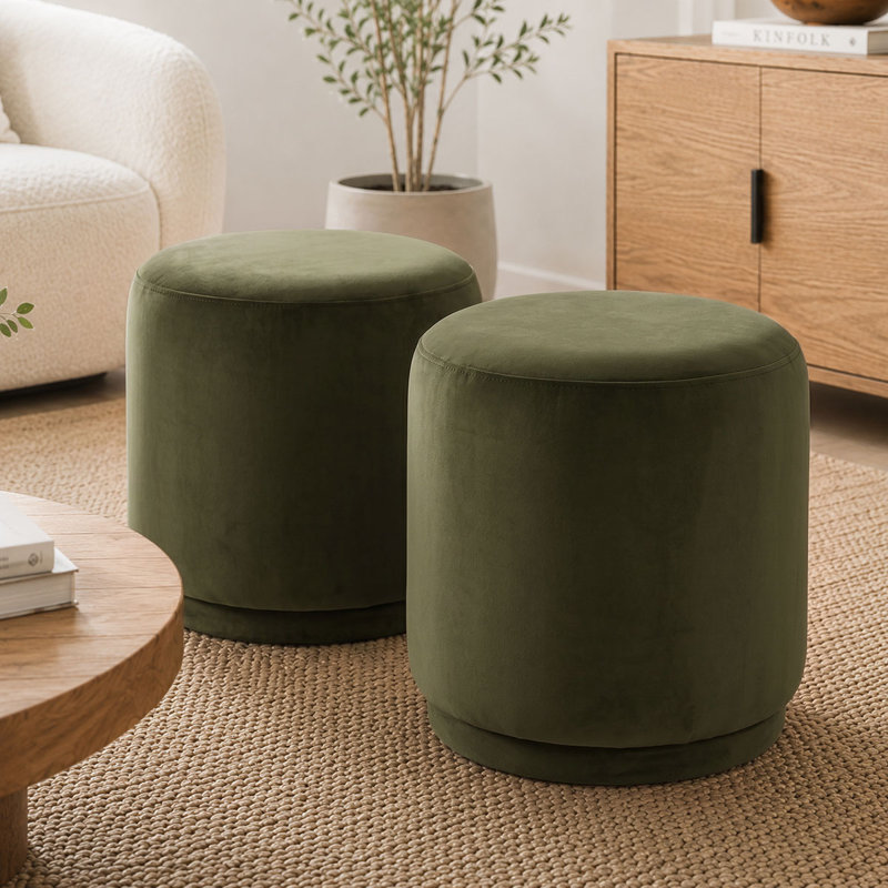Ensemble de 2 repose-pieds 18,5 po Modern, Green