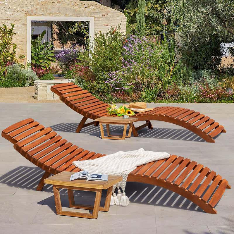 Chaise longue inclinable 72,8 po Myashia