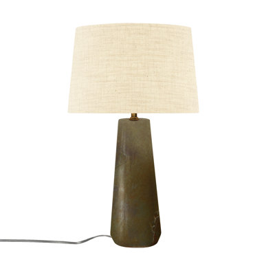 Luminance - Spire Ceramic Portable Lamp -  Fabric -  Crackle