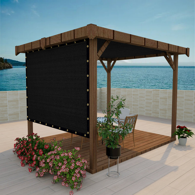 Abat-jour de pergola Artpuch, Noir, H 120 po x l 84 po x P 0,1 po