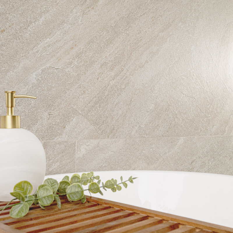Carrelage de sol et de mur en porcelaine matte 24 po x 48 po Traverse Prairie, Prairie
