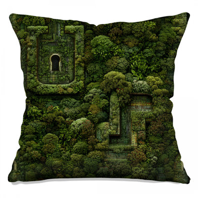 Coussin Jungle, coussins double face nature