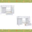 Lit superposé double au-dessus de simple avec garde-robe et tiroirs-404244024
