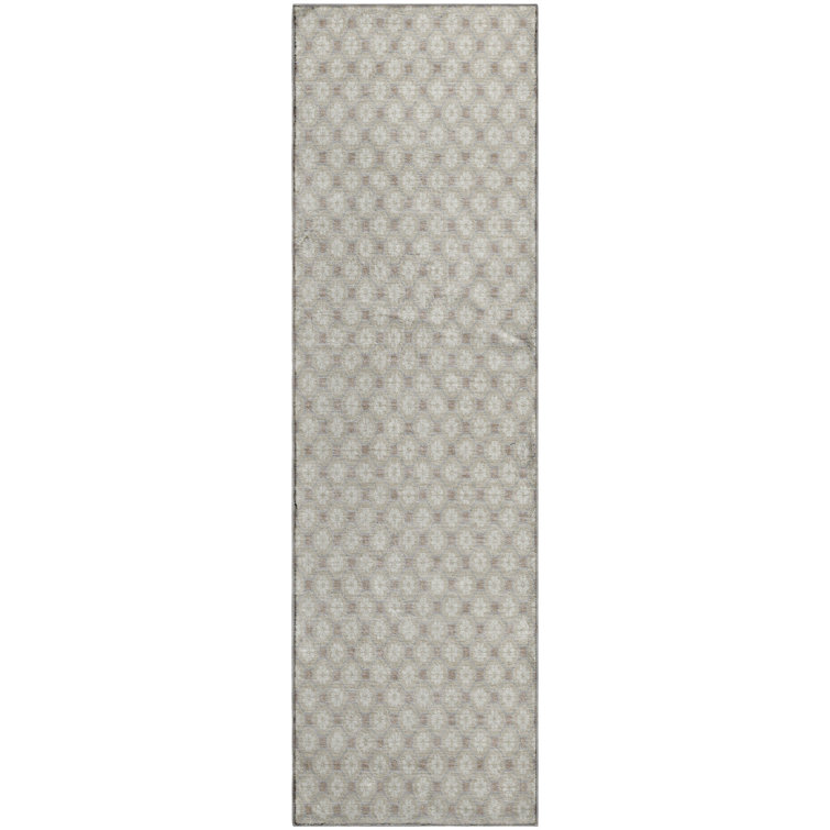 Premium Machine Washable Elize AMF1428 Lattice Rug