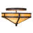 Mission Prime Glass Flush Mount