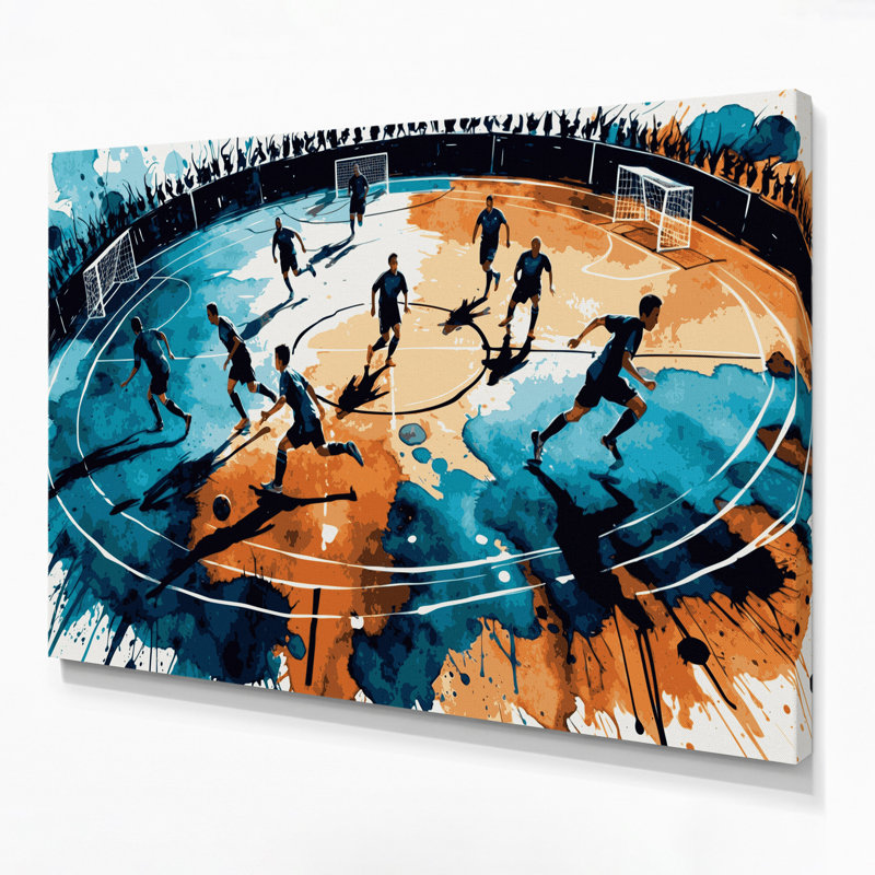 Art mural sur toile Sports Futsal, H 16 po x l 20 po