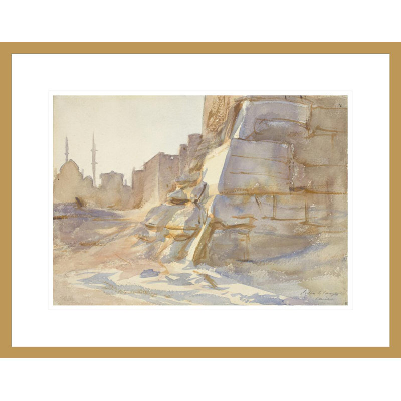 «CairoJohn Singer Sargent», estampe numérique encadrée, H 17,14 po x l 21,75 po