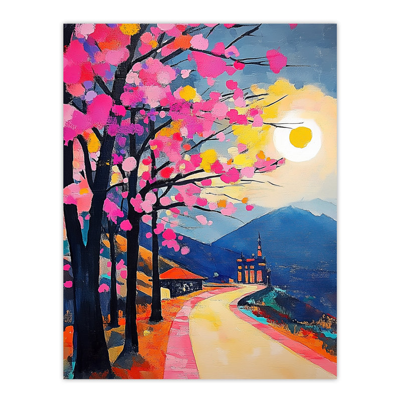 Hallstatt Austria Abstract Painting Wall Art Print