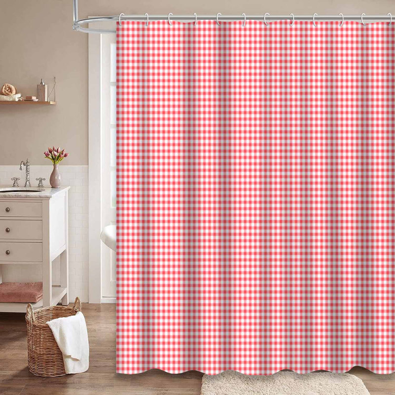 Rideau de douche Gingham Squares, L 72 po x l 78 po