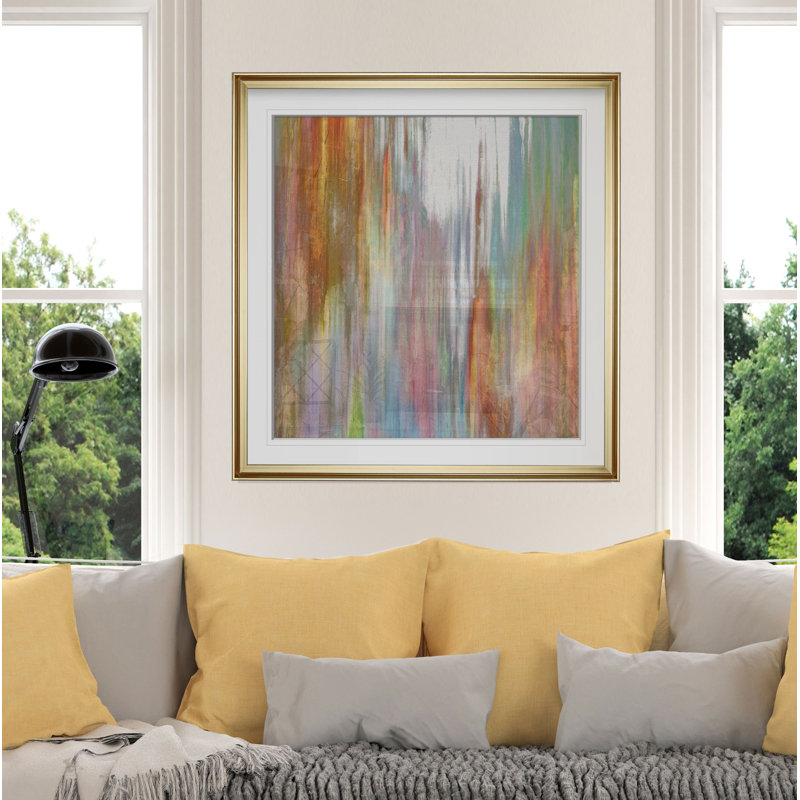 « trompe i », peinture, H 16 po x l 16 po x P 2 po, Cadre doré