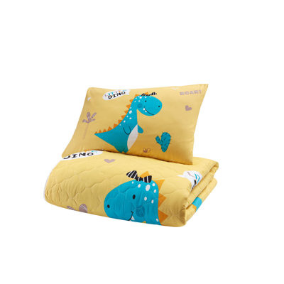 Couvre-lit matelassé de luxe très grand, 100% coton Ranforce, 78,7 po x 78,7 po | Lavable à la machine à 30 ° C | Doux et durable, 320 g / m² | Conception élégante en jaune, vert et blanc pour un décor de chambre à coucher confortable