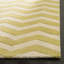 Tapis doré / ivoire en laine touffeté à la main Teresita-19276989