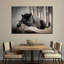 «Lounging Black Panther», reproduction sur toile-1509181134