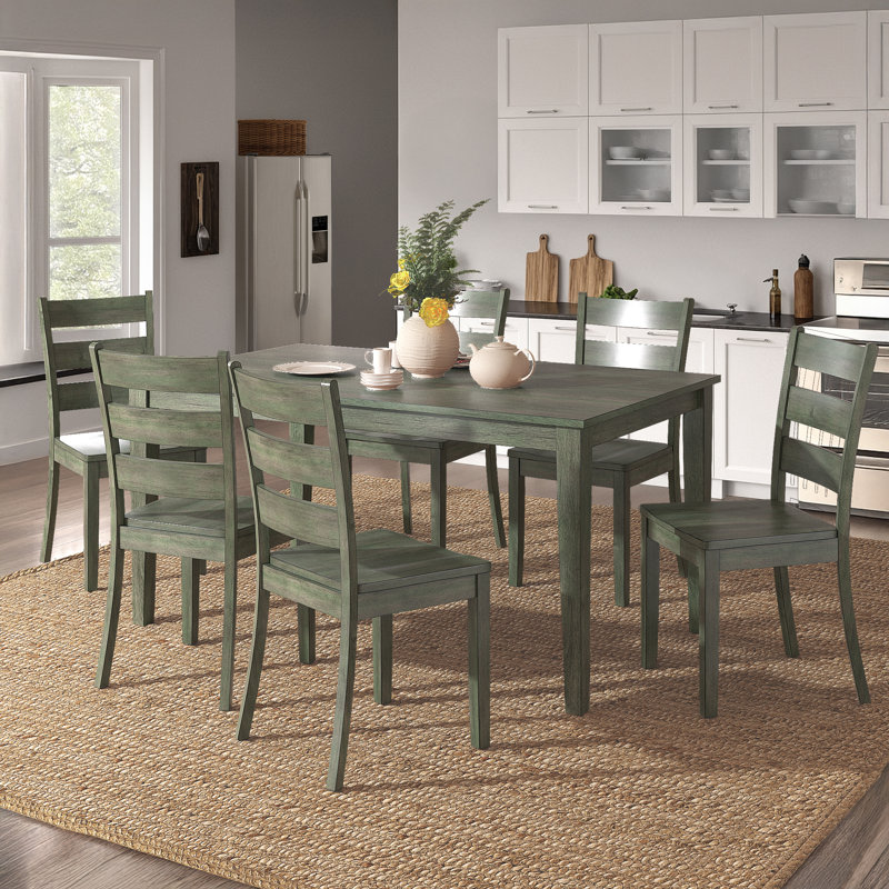 Ensemble repas 6 personnes Alexa-Mae, Sauge antique