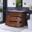 36 po W Meuble-lavabo simple avec lavabo et 3 trous de robinet-2098587837