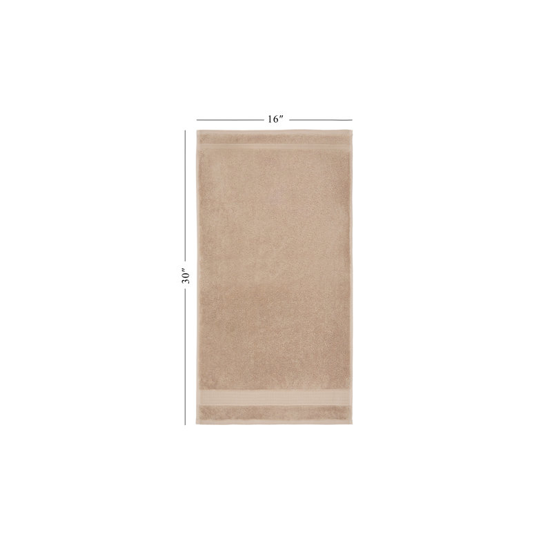 Serviette 4 pièces Ozxilek 16 x 30 575 g / m² - 100% coton turc, velours doux de luxe, séchage rapide et absorbant, résistant à la décoloration, serviette en coton confortable