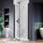 FPivot 28 W x 72 H in. Pivot Shower Door, Frameless Hinged Shower Door with 1/4'' Tempered Glass-107231842