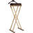 Laguna Wooden Valet Stand With Wide Shoulder Hanger, Two Stackable Felt Trays, Trouser Bar, And Side Tie Bars For Organizing Clothes And Accessories