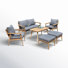 Tempo Eucalyptus 6 - Person Patio Conversation Set with Cushions