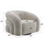 Chaise Irma avec pivot, boucle grise
