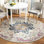 Christa Oriental Ivory / Fuchsia Area Rug