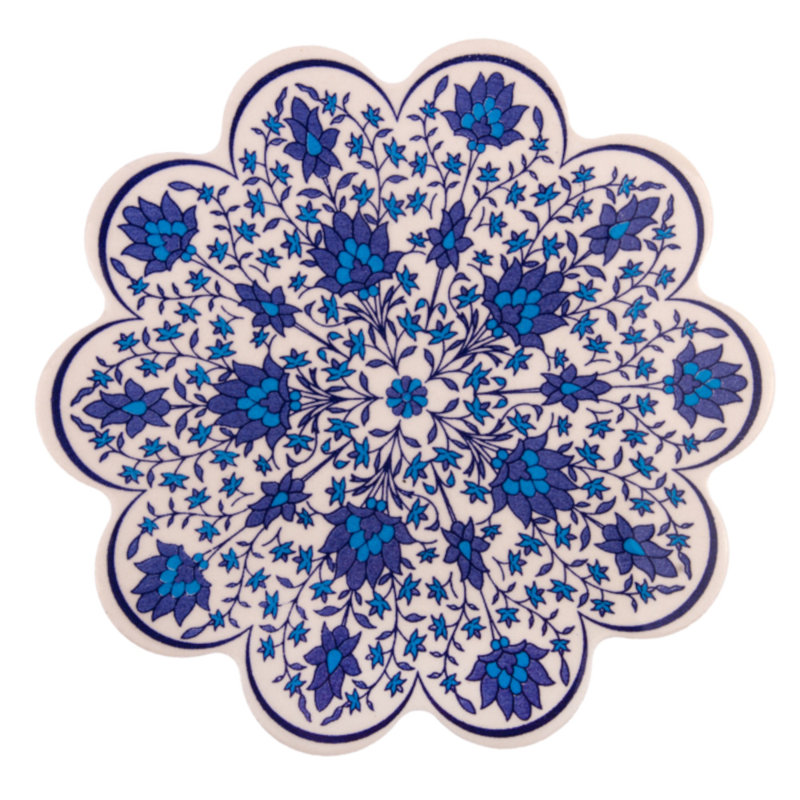 Vintage Style Ceramic Tile Trivet 7''
