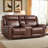 75'' Wide Upholstered Faux Leather Manual Reclining Loveseat With Storage and Cupholders-648567930