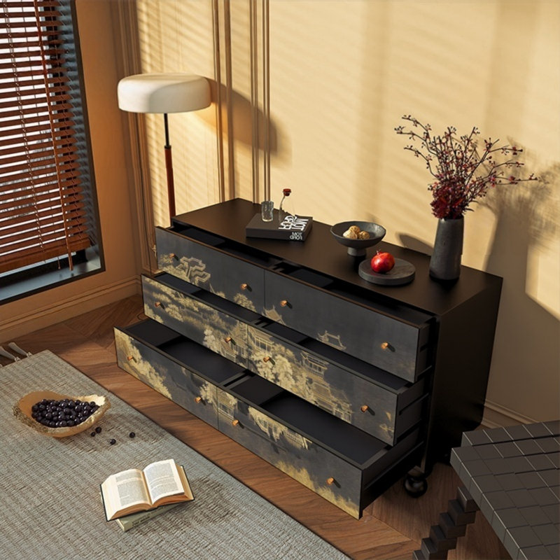 Armoire de rangement à 6 tiroirs Modern Light Luxury