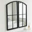 Ensemble de 2 miroirs muraux Black Arch